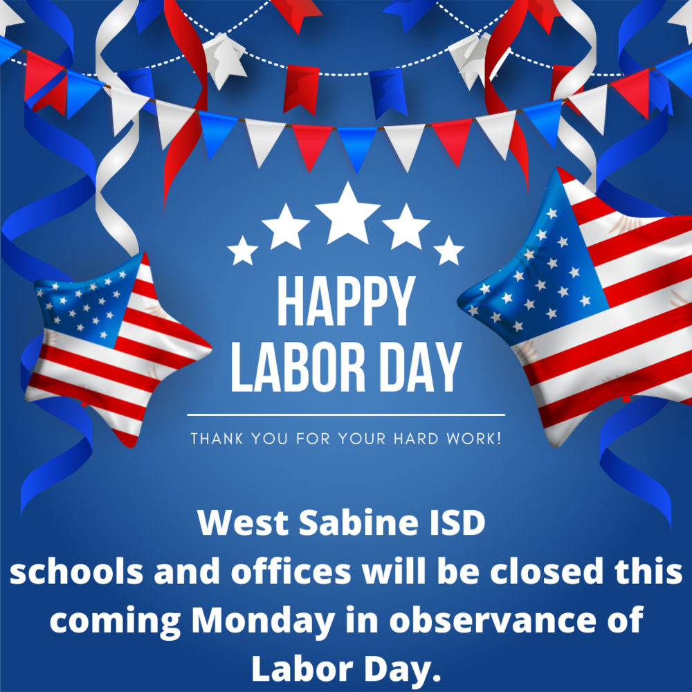 District Closure:  Labor Day Holiday